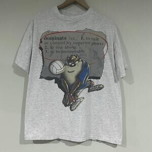 Vintage 1996 Taz Volleyball Dominate Tee Shirt